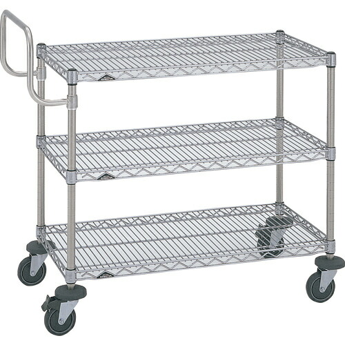 ERECTA ( エレクター ) スーパーエレクターカート 全能手押し車 間口1032mm×奥ふかさ460mm×高さ946粍 3段 ( NBKBSL-S ) 【製造業者取寄】
