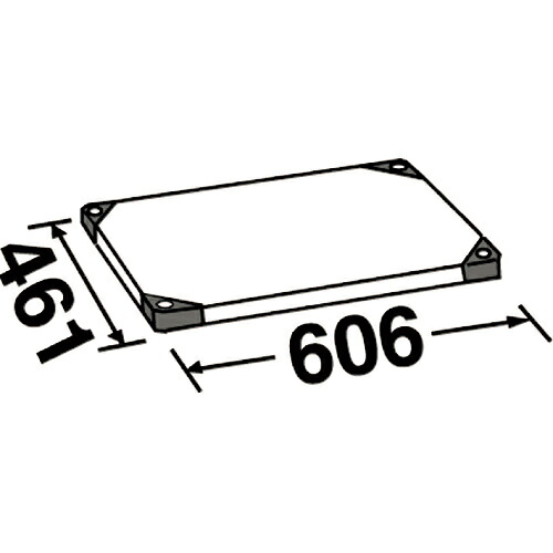 【SALE通貨価値】ERECTA ( エレクター ) 430ソリッドエレクターシェルフW606xD461粍 ( MSS610 ) 【製造業者取寄】