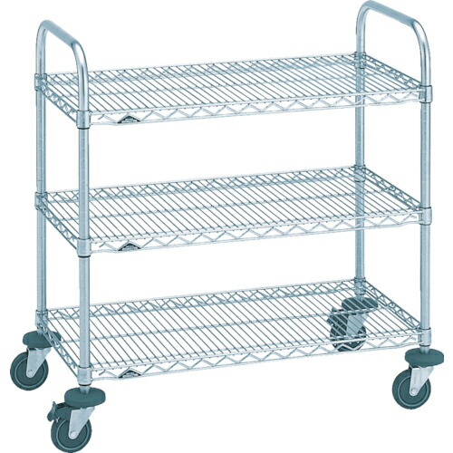 ERECTA ( エレクター ) 万能カート 間口910mm×奥行613mm×高さ963mm 3段 ( NBKE-S ) エレクター(株) 【メーカー取寄】