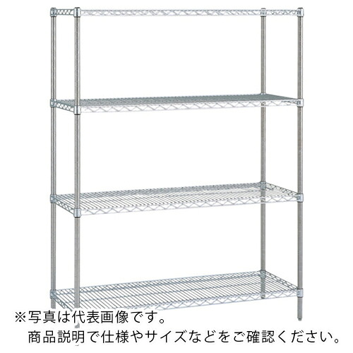 ERECTA ( エレクター ) ステンレスエレクターシェルフ 間口1518×奥ぶかさ307×高さ1892 6段 ( SSS1520･なおなお書き1900-6 ) 【製造業者取寄】