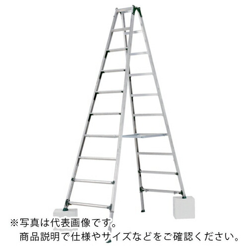 【SALE価格】アルインコ 伸縮脚付き専用脚立(踏ざん幅60mm・各脚441mm伸縮) 天板高さ3.35~3.79m ( PRT360FX )