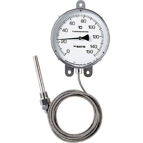 佐藤 ( 佐藤計量器製作所 ) 隔測式温度計 LB−150S −50~50℃ (3020−55) ( LB-150S-1 )|配管材料プロ トキワ