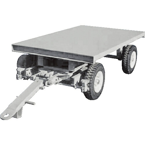 ダンディ ( 花岡車輛 ) 産業用単輌トレーラー 4輪ナックル式前後両牽引型(同一軌跡内輪差無し) 5000kg ( TD050C-KC4-S ) 花岡車輛(株) 【メーカー取寄】