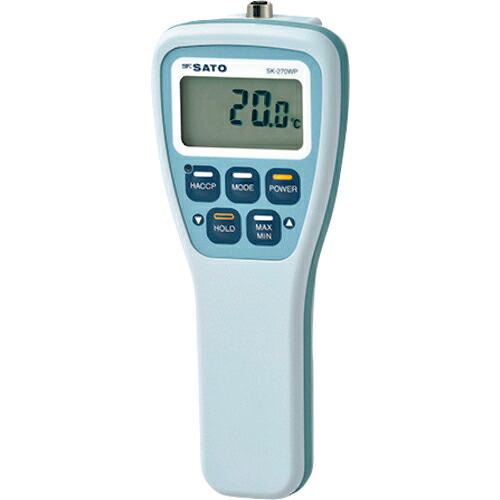 佐藤 ( 佐藤計量器製作所 ) 防水型デジタル温度計ＳＫ－２７０ＷＰ指示計のみ（フック穴なし）（） ( 8078-22 )