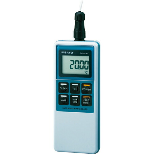佐藤 ( 佐藤計量器製作所 ) 精密型デジタル温度計 (8012−00) ( SK-810PT )|配管材料プロ トキワ