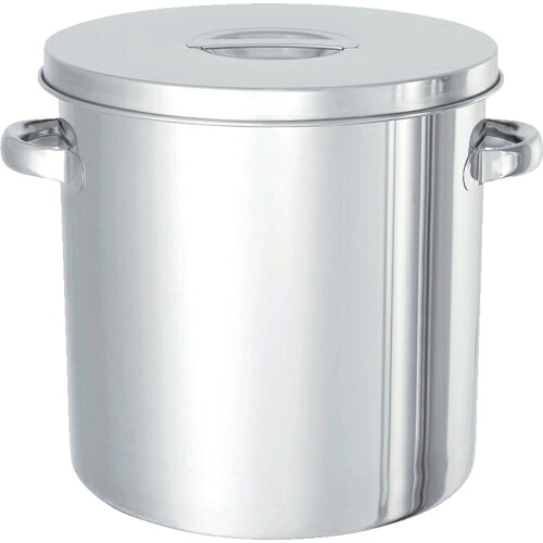 【SALE必要経費】MONOVATE ステンレス鋼貯蔵タンク テーパー付取っておく用貯蔵タンク(フタ付) 25L ( TP-ST-33 )