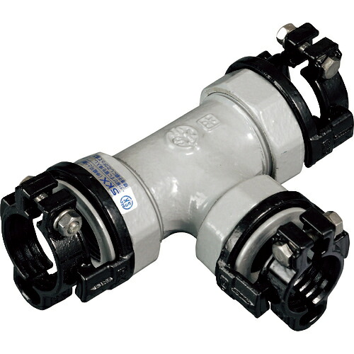 SKカワニシ ( 川西水道機器 ) 鋼管用継手 SKXナット付チーズ50×50 ( SKX-NT-50X50 )