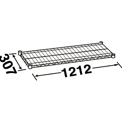 ERECTA ( エレクター ) エレクターシェルフ スーパーシリーズ W1212xD307mm ( SS1220 ) エレクター(株) 【メーカー取寄】
