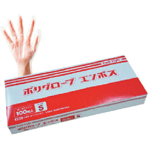 PACKSTYLE ( 折兼 ) ポリグローブエンボス箱入 S(V2) ( 437321 ) 【6000枚セット】 (株)折兼 【メーカー取寄】