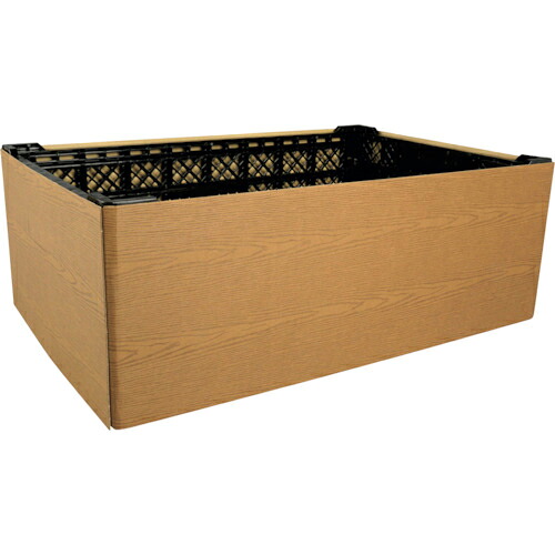 PACKSTYLE ( 折兼 ) コンテナスリーブエンボス茶無地(10枚) ( 592594 ) 【50枚セット】 (株)折兼 【メーカー取寄】