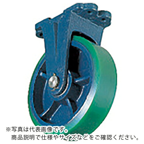 KYOMACHI ( 京町産業車輌 ) ダクタイル金具付ウレタン車輪 150Ф×65 ( FHU-150X65 )
