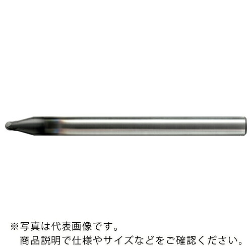 ユニオンツール 超硬合金・硬脆材加工用2枚刃ハイスピードボールエンドミル R0.75×刃長1.05×全長50×シャンク径4 ( UDCBH2015-0105 (213-1002) ) ユニオンツール(株)
