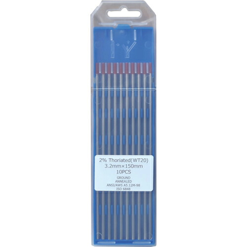 マイト ( マイト産業 ) トリウム入電極3.2mm×150粍(10本) ( WT20-3.2 ) 【製造会社取寄】