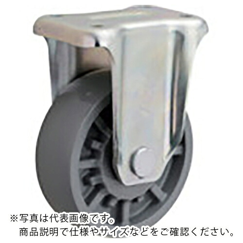 イノアック ( イノアック車輪 ) 重荷重用低始動車輪 エラストマー車輪 固定金具付 Φ150 ( HE-150WK )