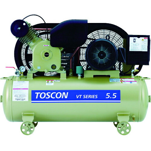 東芝 ( 東芝産業機器システム ) タンクマウントシリーズ 給油式 コンプレッサ(低圧) ( VT105-7T ) 95,954円