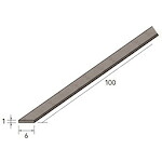【SALE必要経費】ナカニシ ダイヤセラファイバー剃刀砥 平型 1×6×100 #800 ( 55813 ) 【製造業者取寄】
