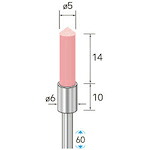 ナカニシ セラミックファイバーブラシ 先っちょ90° φ5×14×軸φ3 ( 51158 )