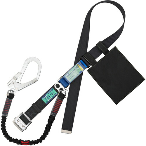 TSUYORON ( 藤井電工 ) 胴ベルト型墜落制止用器具(伸縮タイプ)ノビロン(BK) 黒 LLサイズ ベルト幅50MM×1600MM 130KG対応型 ( TBNV599BLKBKLL(130KG)JANBP ) 藤井電工(株) 【メーカー取寄】