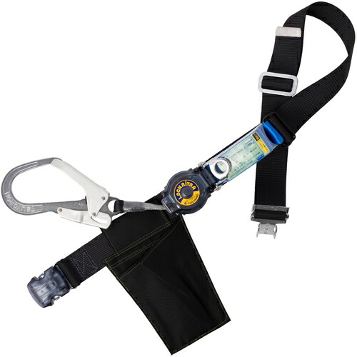 TSUYORON ( 藤井電工 ) 胴ベルト型墜落制止用器具(巻取タイプ)ロック機構付き ロックリトライト 黒 LLサイズ 幅50MM×長さ1600MM 130KG対応型 ワンタッチバックル仕様 ( TBLRLOT593BLKLL(130KG)JANBX ) 藤井電工(株) 【メーカー取寄】