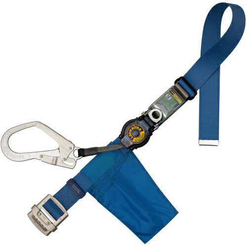 TSUYORON ( 藤井電工 ) 胴ベルト型墜落制止用器具(巻取タイプ)ロック機構付き ロックリトライト 青 Sサイズ 幅50MM×長さ1100MM ( TB-LRL-593-BL4-S-JAN-BX ) 藤井電工(株) 【メーカー取寄】
