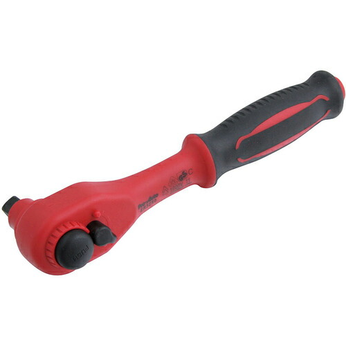 Pro－Auto ( スエカゲツール ) 3/8”DR.絶縁ラチェットハンドル 9.5mm 198mm ( ER3250 ) スエカゲツール(株) 【メーカー取寄】