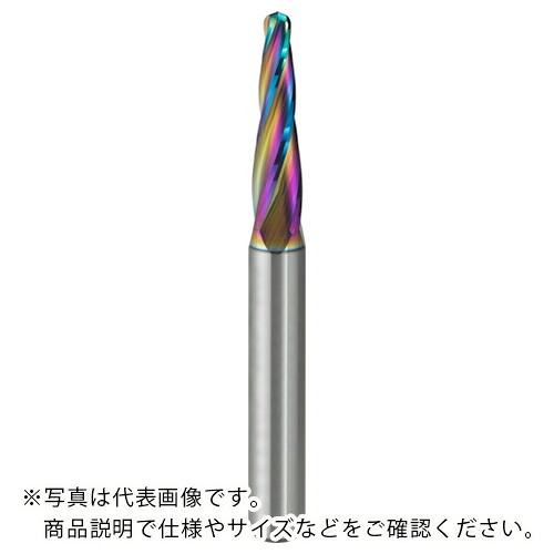 三菱 ( 三菱マテリアル ) DLC(DLCコーティング)4枚刃アルミ加工用テーパ刃エンドミル ( DLC4LATBR050T040AP20 ) 三菱マテリアル(株) 【メーカー取寄】
