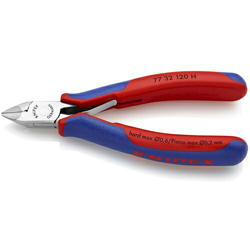 KNIPEX 超硬刃電子工学ニッパー 120粍 小ベベル付き添い人 ( 7732-120H )
