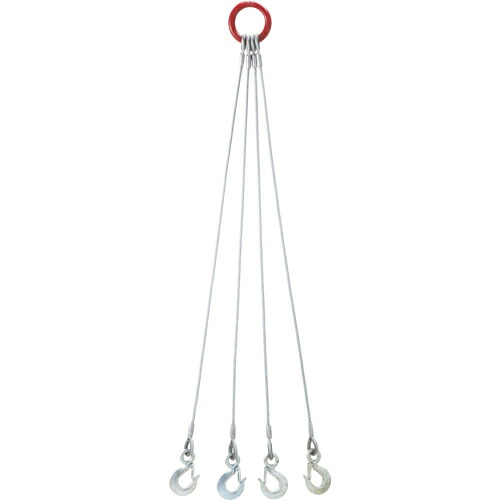 OH ( オーエッチ工業 ) 4点吊りワイヤースリング 12mm×1.5m ( 4W12-15 )
