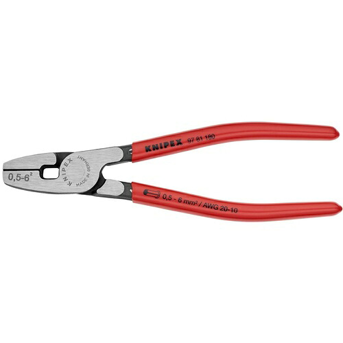KNIPEX 挙げ句のはて捩り用圧着プライヤー 全長180粍 ( 9781-180 )