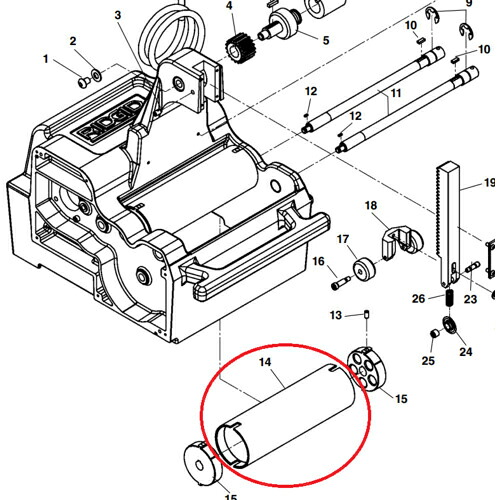 RIDGID 弾丸道路管端取り計らう機用一部分 3 熱電子管巻き ( 13143 )