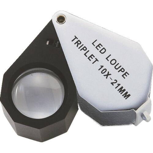 AS ( アズワン ) LEDライト付10倍ルーペW-LED10 ( 1-2610-01 ) アズワン(株) 【メーカー取寄】