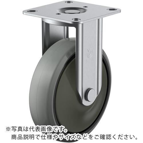 ユーエイ プレート式 固定 ステンレスキャスター ウレタン 車輪径130mm Jタイプ SUS-K2型 取付寸法80×80(75×75) ( SUS-GUK2-130 )