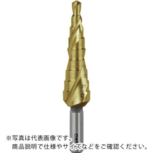 RUKO 2枚刃スパイラルステップドリル 12粍 チタン ( 101050-9T )