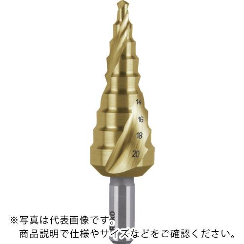 RUKO 2枚刃スパイラルステップドリル 20mm チタン ( 101051T )