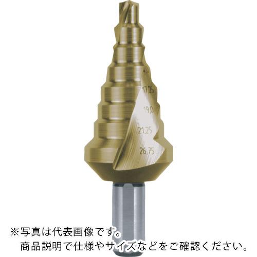 RUKO 2枚刃スパイラルステップドリル 26.75mm チタン ( 101055T )