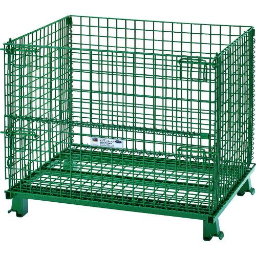 TRUSCO ( トラスコ中山 ) ネットパレット 間口1000X奥行800X高さ850 粉体塗装 緑 ( T0810GR )