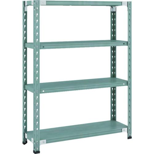 TRUSCO ( トラスコ中山 ) CB型セミボルトレス軽中量棚 900X300XH1200 4段 グリーン ( CB-4334-GN )