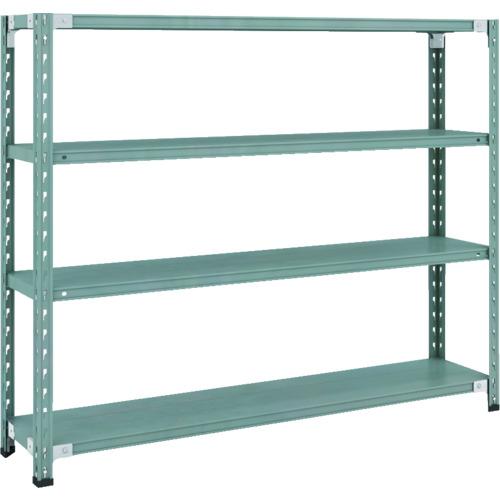 TRUSCO ( トラスコ中山 ) CB型セミボルトレス軽中量棚 1500X300XH1200 4段 グリーン ( CB-4534-GN )