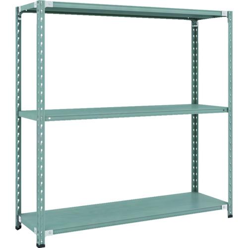 TRUSCO ( トラスコ中山 ) CB型セミボルトレス軽中量棚 1500X450XH1500 3段 グリーン ( CB-5543-GN )