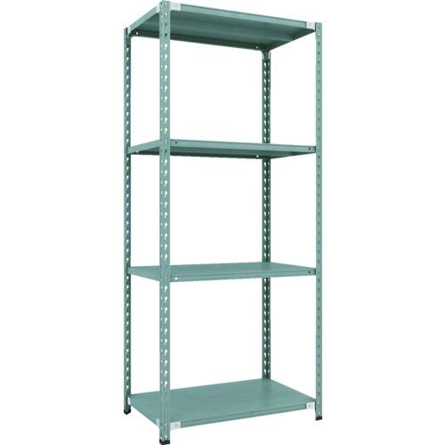 【SALE必要経費】TRUSCO ( トラスコ中山 ) CB型セミボルトレス軽中量棚 900X600XH21004段 緑であること ( CB-7364-GN )