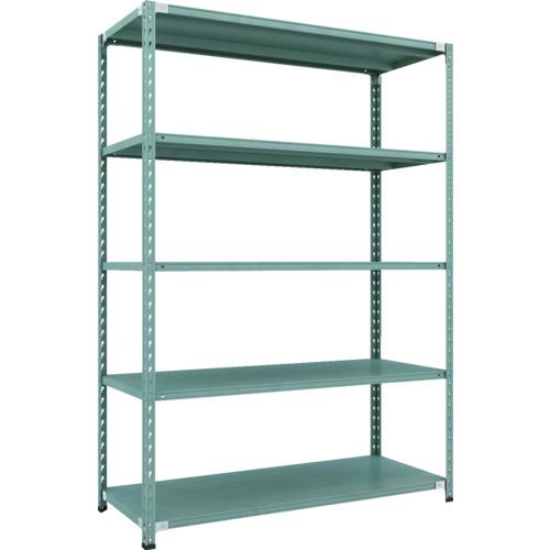TRUSCO ( トラスコ中山 ) CB型セミボルトレス軽中量棚 1500X600XH21005段 グリーン ( CB-7565-GN )