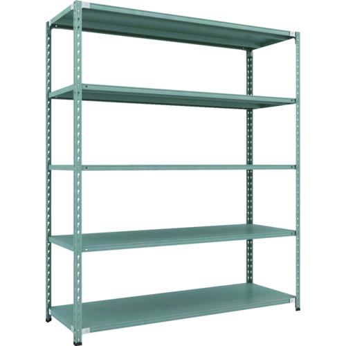 TRUSCO ( トラスコ中山 ) CB型セミボルトレス軽中量棚 1800X600XH21005段 グリーン ( CB-7665-GN )