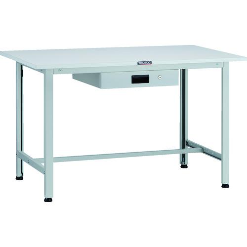 TRUSCO ( トラスコ中山 ) 軽荷重作業台(200kg)AO型 1200X750XH740 薄型1段引出付 ホワイト色 ( AO-1275UDK1 )｜配管材料プロ トキワ