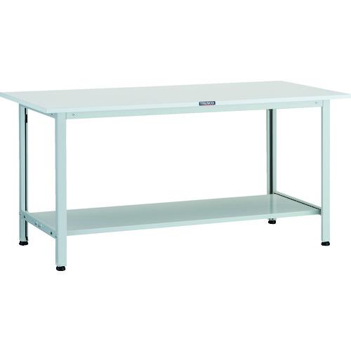 TRUSCO ( トラスコ中山 ) 軽荷重作業台(200kg)AO型 1500X750XH740 下棚2枚付 ホワイト色 ( AO-1575LT2 )