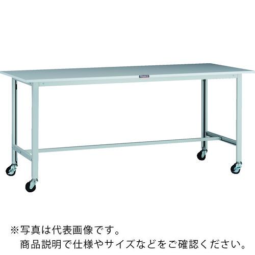 TRUSCO ( トラスコ中山 ) 軽荷重作業台(100kg)AO型 1800X600XH808 φ75キャスター付 ホワイト色 ( AOR-1860C75 )|配管材料プロ トキワ