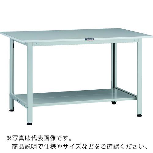 TRUSCO ( トラスコ中山 ) 軽荷重作業台(200kg)AO型 1200X600XH740 下棚2枚付 ホワイト色 ( AOR-1260LT2 )|配管材料プロ トキワ