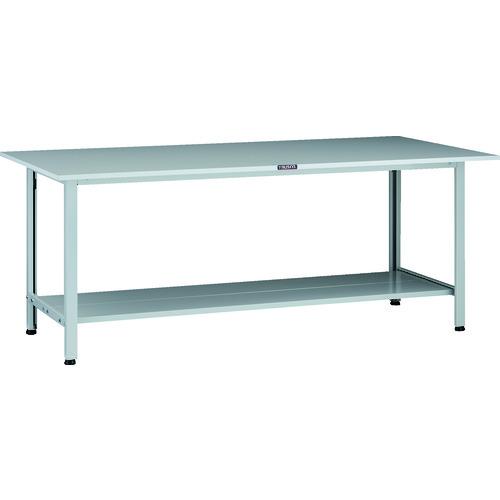 TRUSCO ( トラスコ中山 ) 軽荷重作業台(200kg)AO型 1800X900XH740 下棚2枚付 ホワイト色 ( AOR-1890LT2 )