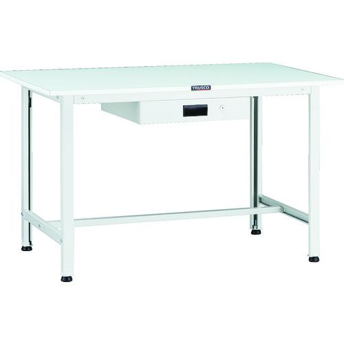 TRUSCO ( トラスコ中山 ) 軽荷重作業台(200kg)AO型 1200X750XH740 薄型1段引出付 ホワイト色 ( AOR-1275UDK1 )