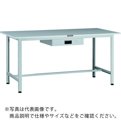 TRUSCO ( トラスコ中山 ) 軽掛け目御役目台(200kg)AO型 1500X600XH740 薄型1段引出付 白いこと色 ( AOR-1560UDK1 ) はしご・作業台-作業台