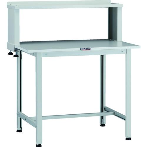TRUSCO ( トラスコ中山 ) 軽荷重作業台(200kg)AO型 900X600XH1044(全高) 上棚付 ホワイト色 ( AOR-0960YURB )